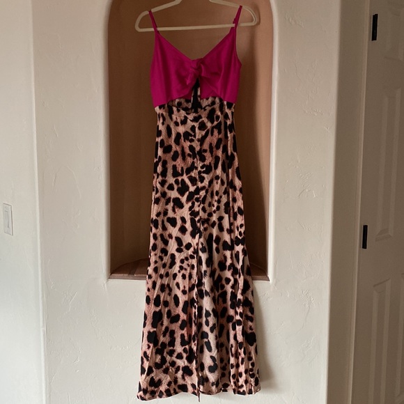 Dancing Leopard Malibu Pink & Blush Leopard Dress - Picture 5 of 6